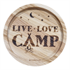 holzpost Untersetzer aus EICHE "Live Love Camp"