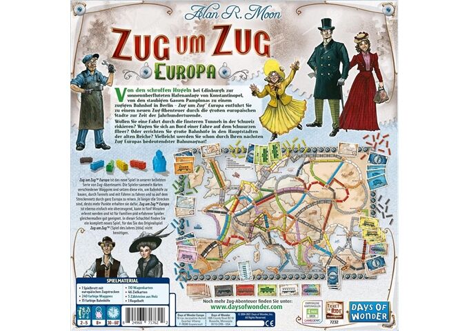 Asmodee Days of Wonder - Zug um Zug - Europa