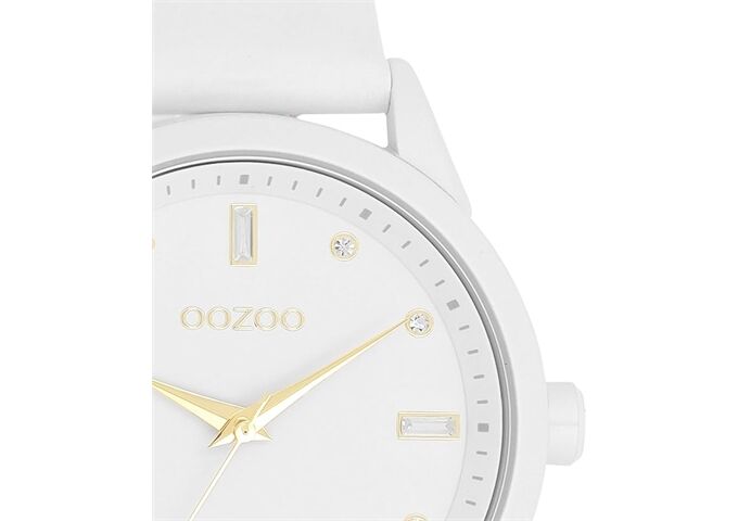 Oozoo OOZOO Timepieces white Lederband