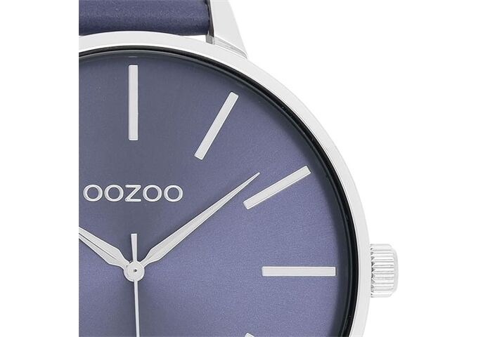 Oozoo OOZOO Timepieces silver couloured Lederband
