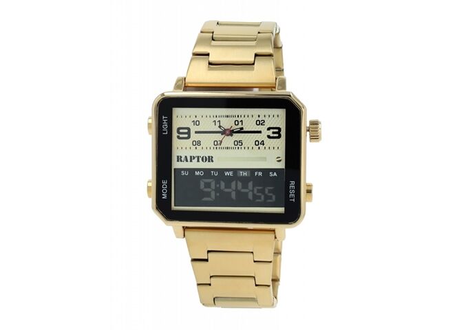 Raptor Herrenuhr Fabius Edelstahlarmband eckig