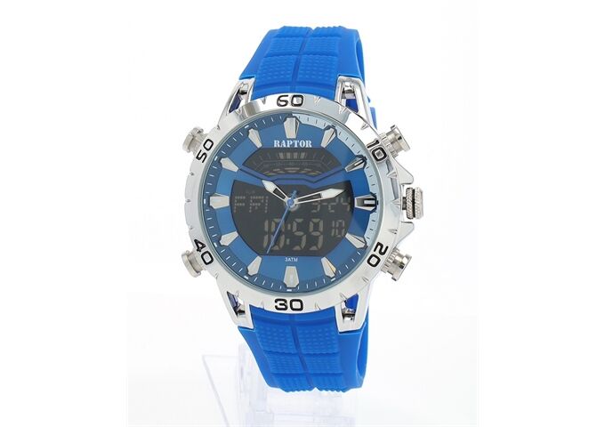 Raptor Herrenuhr "Nero" Silikonband