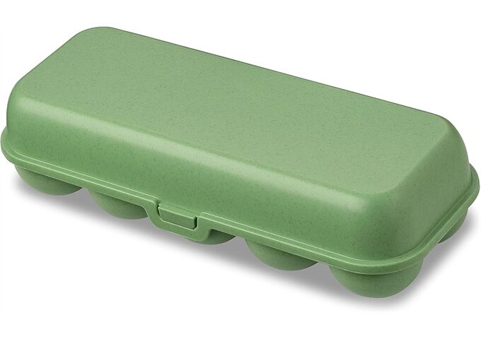 KOZIOL Eierbox nature leaf green