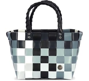 Ice Bag Ice Bag Einkaufsshopper Mini, schwarz weiß