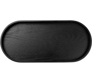 ASA wood Holztablett oval, schwarz