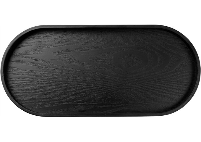 ASA wood Tablett oval, schwarz