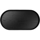 ASA wood Tablett oval, schwarz