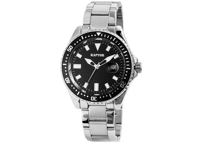 Raptor Herrenuhr SERIOUS mit Edelstahlband