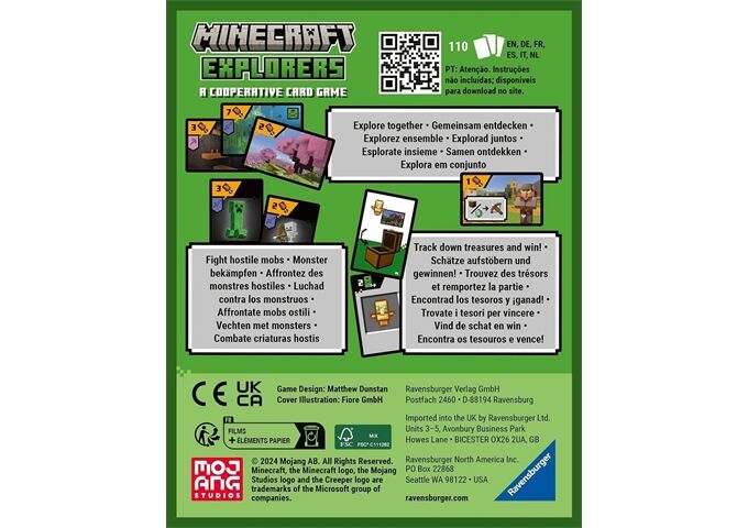  Minecraft Explorers Ravensburger Karten