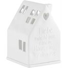  Lichthaus Liebe macht aus einem Haus 7x7x10,5cm