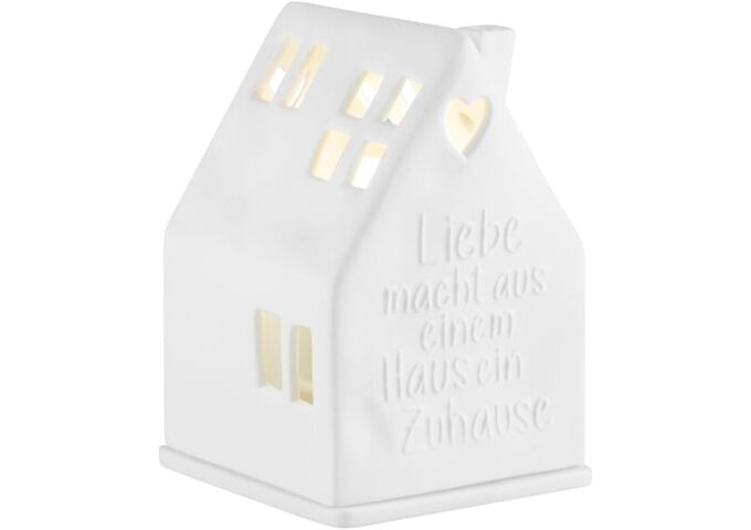  Lichthaus Liebe macht aus einem Haus 7x7x10,5cm