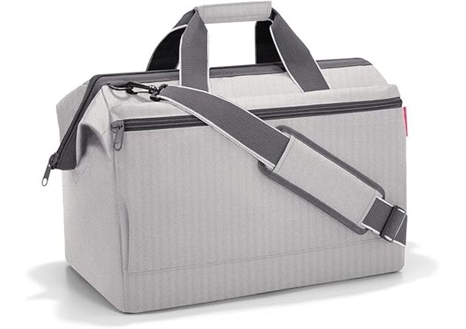 Reisenthel allrounder L pocket herringbone grey