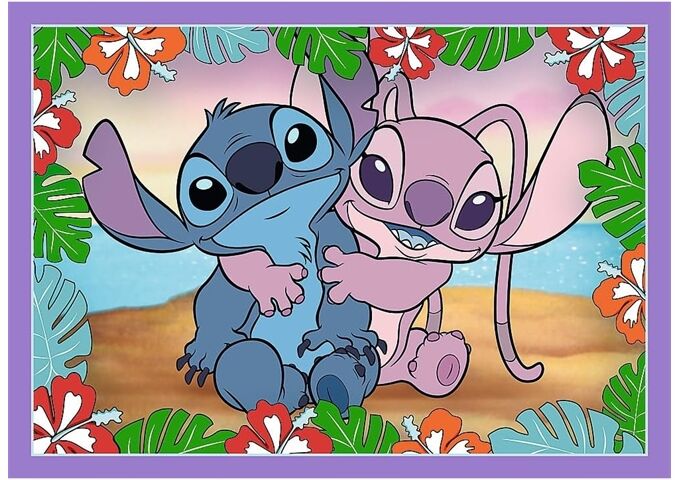 TREFL Puzzle 4 in 1 Lilo & Stich