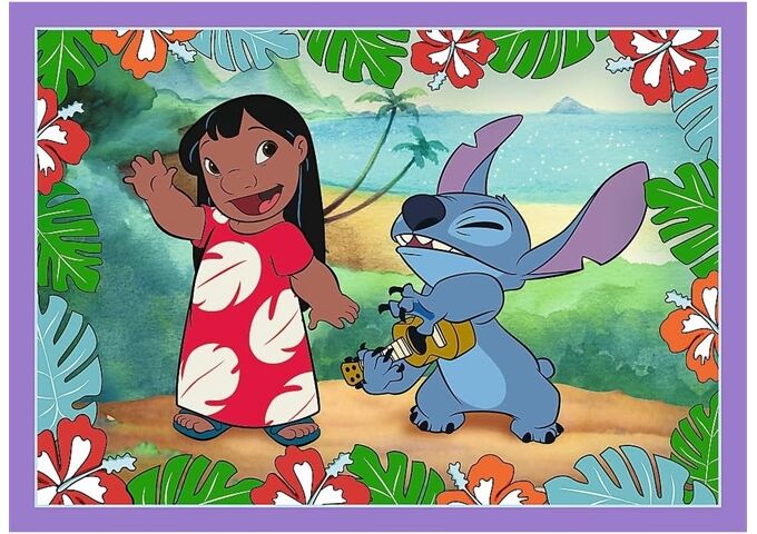 TREFL Puzzle 4 in 1 Lilo & Stich