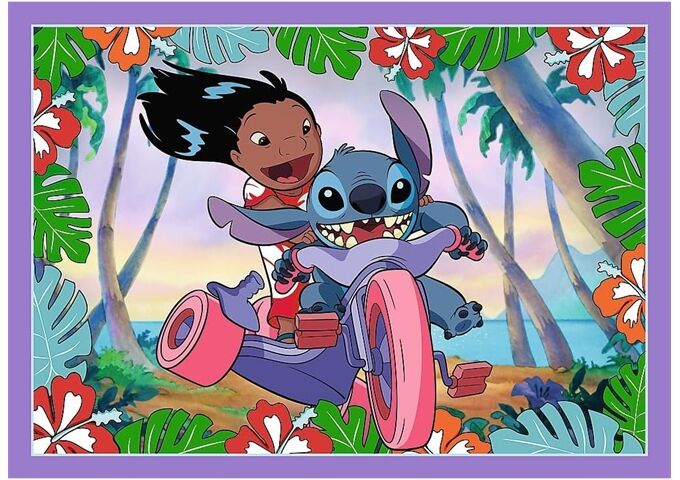TREFL Puzzle 4 in 1 Lilo & Stich
