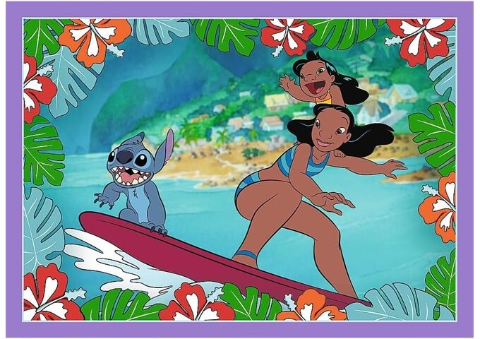 TREFL Puzzle 4 in 1 Lilo & Stich