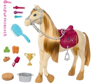 Mattel BRB bewegliches Pferd mit Zubehör