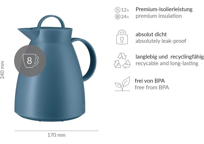 alfi DAN vintage indigo mat 1,00l