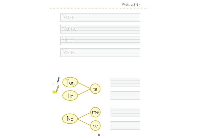 Hauschka Verlag Mein Übungsheft Buchstaben schreiben - 1. Klasse
