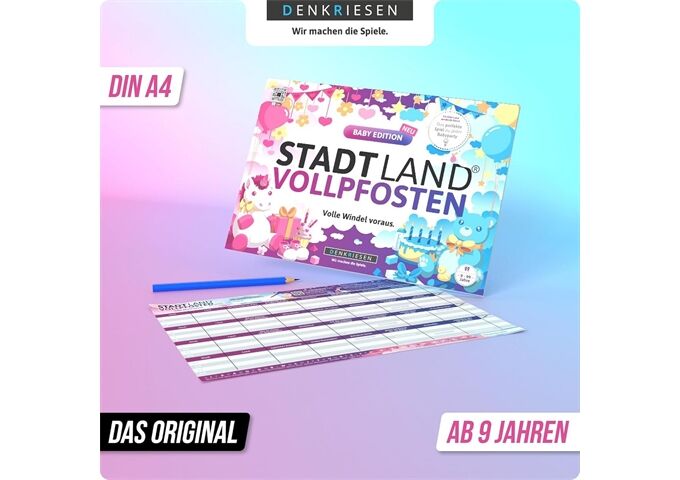 Denkriesen STADT LAND VOLLPFOSTEN® Volle Windel voraus