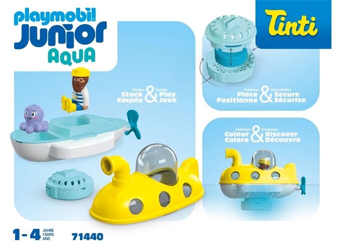 Playmobil 1.2.3 Aqua & Tinti Buntes U-Boot