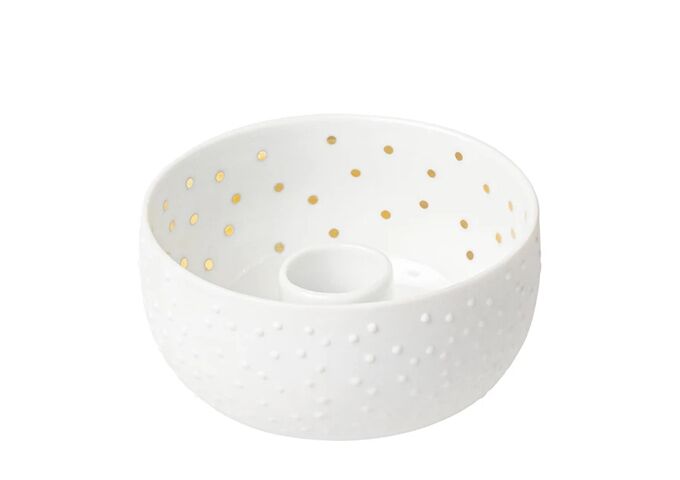 Räder Kerzenschälchen Punkte D.9,4cm, H.5cm