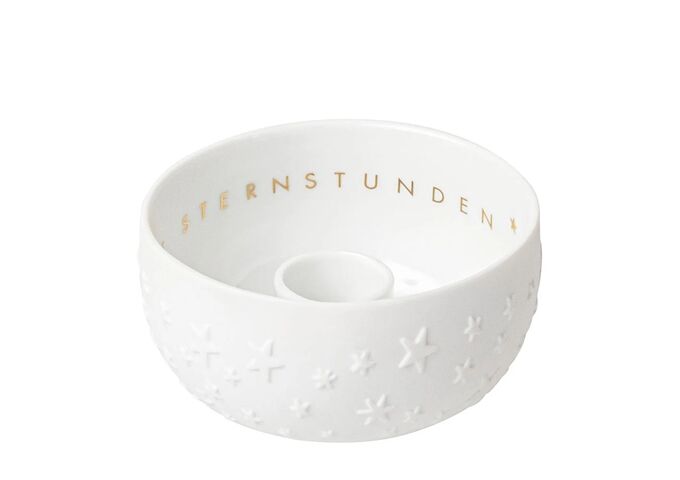  Kerzenschälchen Sternstunden D.9,4cm, H.5cm