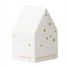  LED Häuschen Zauberhaft L.5cm, B.5cm, H.8cm