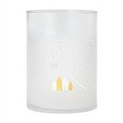 Räder Schneetag Windlicht Schnee landschaft D.19cm, H.25