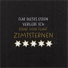 Räder Serviette 33x33cm, Zimtsterne