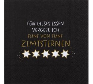 Räder Serviette 33x33cm, Zimtsterne