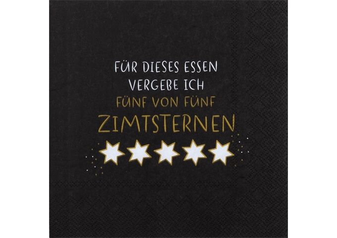 Räder Serviette 33x33cm, Zimtsterne