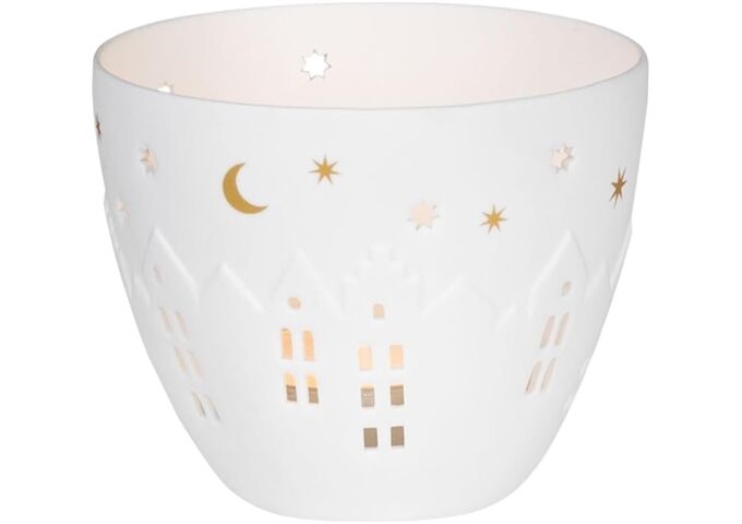 Räder Mini Poesielicht Häuser D 8cm H 6,5cm