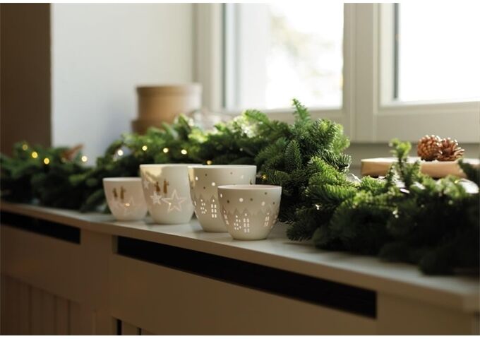 Räder Mini Poesielicht Häuser D 8cm H 6,5cm