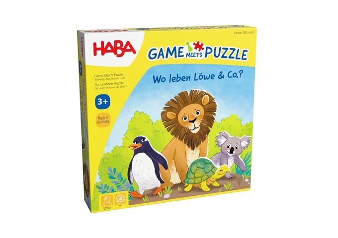 Haba Games meets Puzzle - Wo leben Löwe & Co. ?