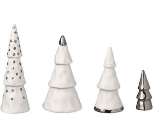 Räder WINTERZEIT Weihnachtswald Set 4 Stk. silber