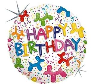 Karaloon Folienballon Hunde Happy Birthday, 46cm