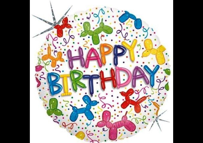 Karaloon Folienballon Hunde Happy Birthday, 46cm