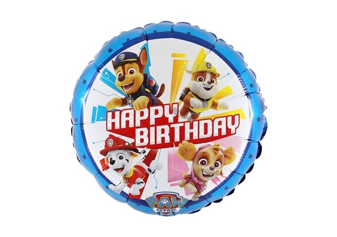 GRABO Folienballon Paw Patrol Happy Birthday