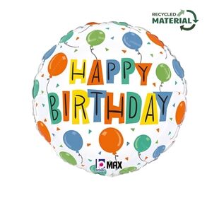 Karaloon Folienballon Ballons Happy Birthday