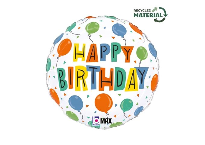 Karaloon Folienballon Ballons Happy Birthday