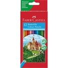 FABER CASTELL Farbstiftetui Castle 12ST sortiert