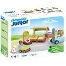 Playmobil Junior Bio-Marktstand & Gabelstapler