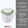 Westmark Rührbecher mit Deckel, »Helena«, 1,4 l, mint-grün