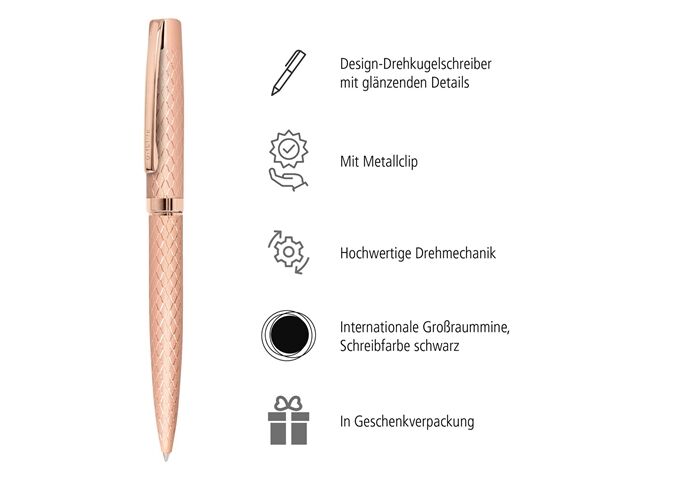 ONLINE Kugelschreiber Eleganza Diamond rosegold