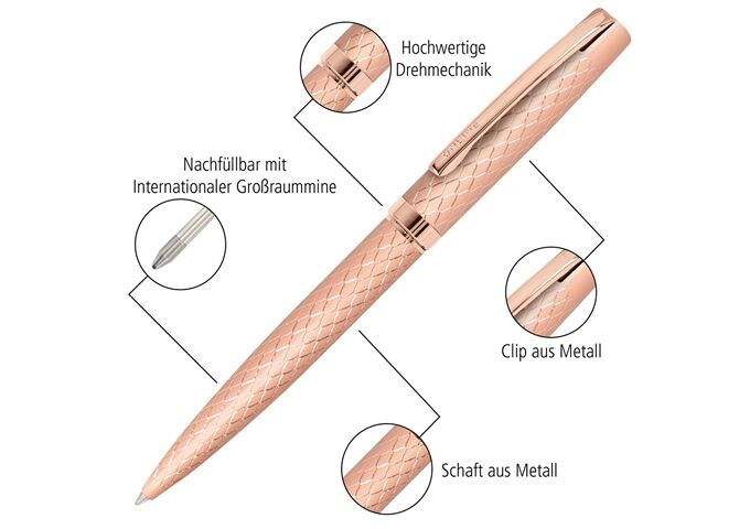 ONLINE Kugelschreiber Eleganza Diamond rosegold