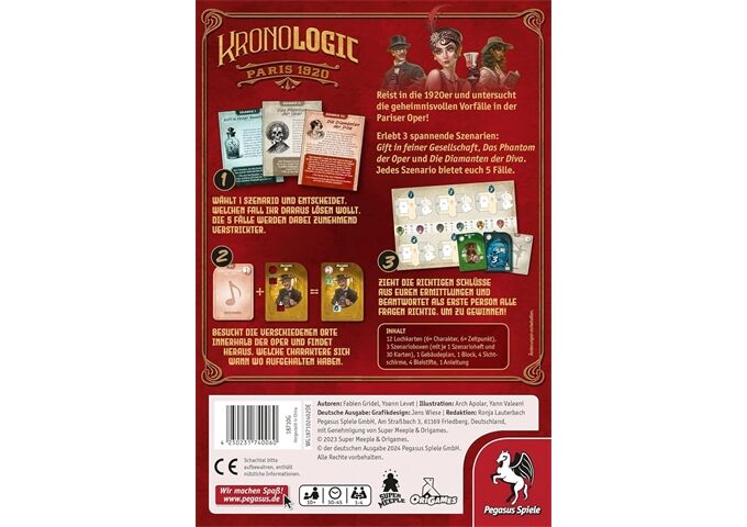 Pegasus Spiele Kronologic Paris 1920