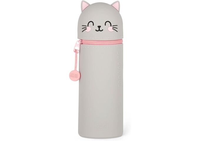 Legami KAWAII 2-IN-1 SOFT SILICONE PENCIL CASE - KITTY