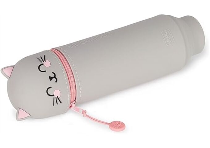 Legami KAWAII 2-IN-1 SOFT SILICONE PENCIL CASE - KITTY