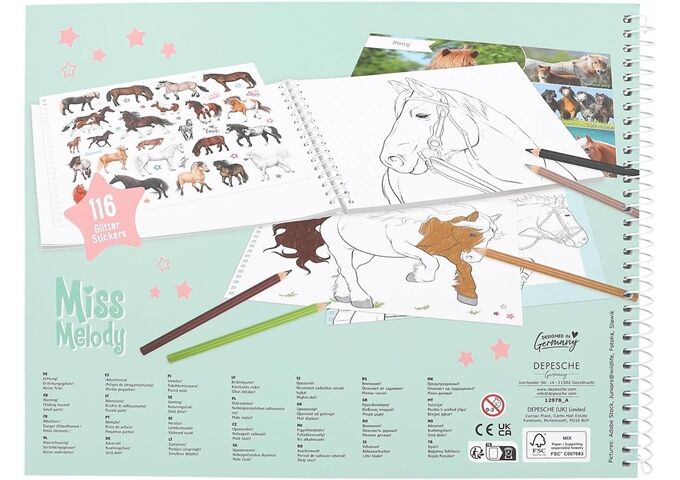 Depesche Miss Melody Pferde Malbuch